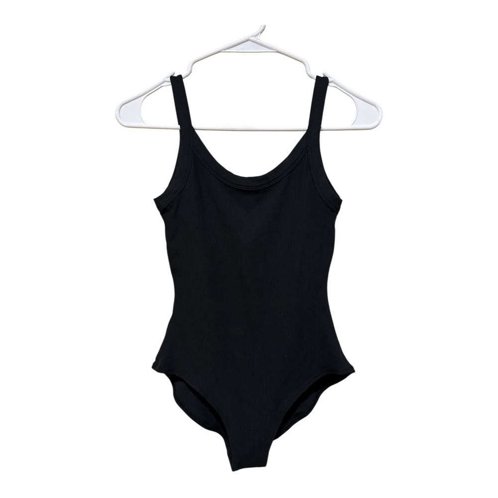 Girlfriend Collective‎ Double lined Black Bodysuit